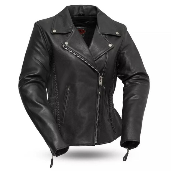 First Classics • Women Leather Motorcycle Jacket - Picture 1 of 13